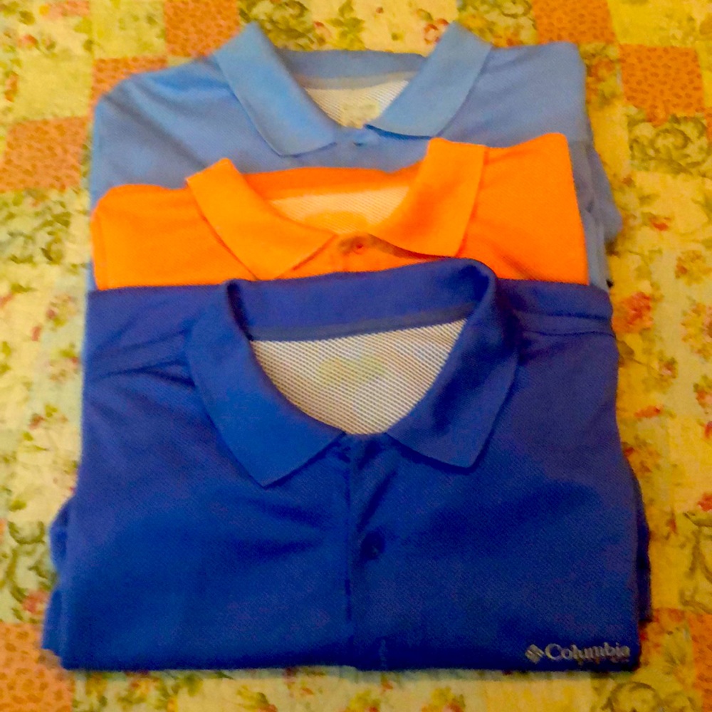 Columbia PFG short sleeve knit shirts XL Bundle